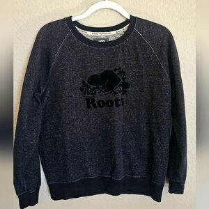 Roots Black Sweater Size Large